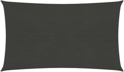 vidaXL - Zonnezeil - 160 - g/m² - 5x8 - m - HDPE - antracietkleurig