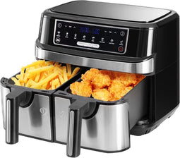 Emphsism® Dubbele Airfryer - Deluxe - Duo Airfryer - Airfryer XXL - Dubbele Airfryer XXXL - heteluchtoven - Airfryer Oven