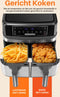 Emphsism® Dubbele Airfryer - Deluxe - Duo Airfryer - Airfryer XXL - Dubbele Airfryer XXXL - heteluchtoven - Airfryer Oven