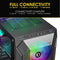 EMPIRE GAMING - Ruby - PC-behuizing Gamer - ARGB Medium Tower - Mesh Front & Acrylglas Zijwand - 4 RGB Ventilatoren