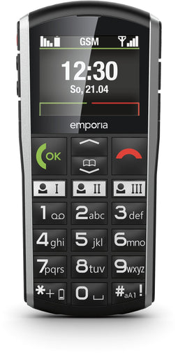 emporia SiMPLiCiTY Zilver, Zwart