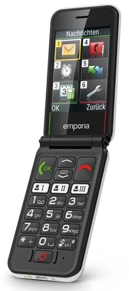 emporia SIMPLICITYglam 4G Wit, Zwart