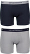 Emporio Armani - Basis 2-pack Boxershorts Grijs / Blauw - XL