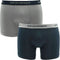 Emporio Armani - Basis 2-pack Boxershorts Grijs / Blauw - XL