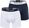 Emporio Armani - Basis 2-pack Boxershorts Wit / Blauw - XL