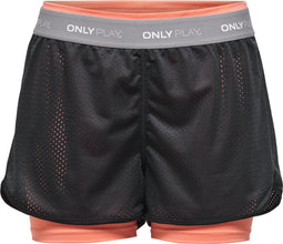 ONLY PLAY ONPMALIA - Sportbroek - Sneldrogend mesh materiaal - Zwart