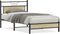 vidaXL - Bedframe - zonder - matras - hout - sonoma - eikenkleurig - 100x190 - cm