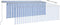 vidaXL - Luifel - handmatig - uittrekbaar - met - rolgordijn - LED - 4x3 - m - blauw - wit