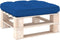 vidaXL - Palletkussen - 80x80x12 - cm - stof - koningsblauw