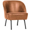 BePureHome Vogue Fauteuil - Recycle Leer - Cognac - 69x57x70