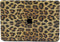 Lunso Geschikt voor MacBook Air 13 inch M1 (2020) cover hoes - case - Leopard Pattern Brown