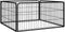 vidaXL - Hondenkennel - 36 - panelen - 100x50 - cm - gepoedercoat - staal - zwart
