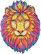 UNIDRAGON Houten Puzzel Voor Volwassenen Dier - Mysterieuze Leeuw - 327 stukjes - King Size 31x40 cm