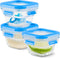 EMSA CLIP & CLOSE N1050700 Voorraaddoos Vierkant Set Blauw. Transparant 3 stuk(s)