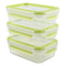 EMSA CLIP & CLOSE Rechthoekig Doos 0.55l Groen, Transparant 3stuk(s)
