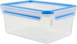 EMSA Clip & Close Rechthoekig Doos 2.2 l Blauw. Transparant 1 stuk(s)