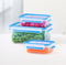 EMSA Clip & Close Rechthoekig Doos 2.2 l Blauw. Transparant 1 stuk(s)
