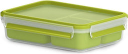 EMSA CLIP & GO 1.2l Rechthoekig Doos Groen, Transparant 1stuk(s)