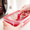 EMSA CLIP & MICRO 1.2l Rechthoekig Set Rood