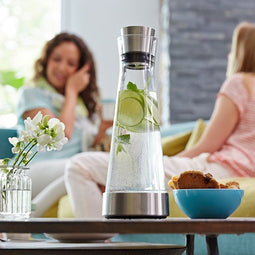 Emsa Flow Slim Karaf - 1L - Glas/RVS