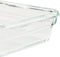 Emsa N1040500 Clip and Close Glazen Vershoudbewaarbakje 0,45L 11.8x6.9 cm Rood