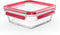 Emsa N1041400 Clip and Close Glazen Vershoudbewaarbakje 800 ml Rood