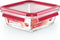 Emsa N1041400 Clip and Close Glazen Vershoudbewaarbakje 800 ml Rood