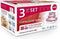 Emsa N1050900 Clip and Close Glazen Vershoudbewaarbakjes 0,45L-2L 3 Stuks Rood
