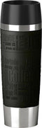 EMSA TRAVEL MUG Grande Zwart, Roestvrijstaal 1stuk(s) kopje & beker