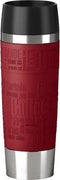 EMSA TRAVEL MUG Grande Zwart, Rood, Roestvrijstaal 1stuk(s) kopje & beker