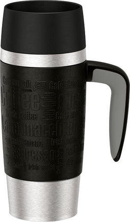 EMSA TRAVEL MUG Handle kopje Zwart