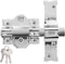 FAC Seguridad 301-r/80 - Veiligheidsslot - Staal 50 mm 80 mm - Nikkel (3 stuks)