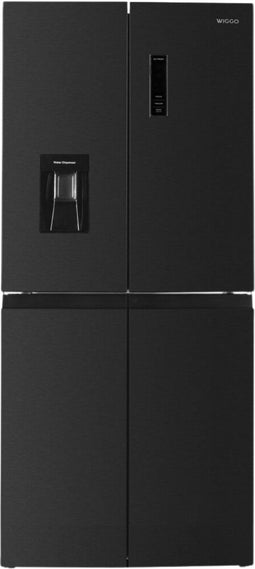 Wiggo WR-MD18(DX) - Amerikaanse Koelkast - No Frost - 419 Liter - Donker Roestvrijstaal