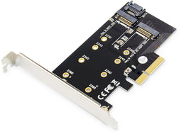 Digitus DS-33170 - M.2 NVMe SSD Expansion Card - 2-Slot PCIe 3.0 x4