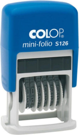 Colop printer S126 z.i.cijferstempel 6 rad /4 mm /zw