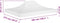 vidaXL - Partytentdak 270 g/m² - 410 x 280 cm - Wit