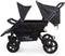 Childhome Two By Two - Wandelwagen - 4 Zits - Zwart