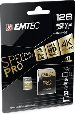 Emtec SpeedIN PRO flashgeheugen 128 GB MicroSDXC Klasse 10 UHS-I