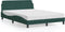 vidaXL - Bedframe - zonder - matras - 140x190 - cm - fluweel - donkergroen