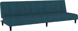 vidaXL - Slaapbank - 2-zits - fluweel - blauw