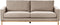SIGGARD - Driezitsbank - Taupe - Polyester