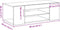 vidaXL - TV-meubel - met - LED-verlichting - - - Zwart - Eiken - - - 90x39x30 - cm - - - Geengineerd - Hout