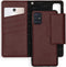 Selencia Hoesje Geschikt voor Samsung Galaxy A51 Hoesje Met Pasjeshouder - Selencia Llyr 2-in-1 Uitneembare Slang Bookcase - Donkerrood