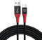 Microconnect MC-AUSBC-SC - USB-A naar USB-C datablokkeringskabel - Veilig opladen - Rood Zwart