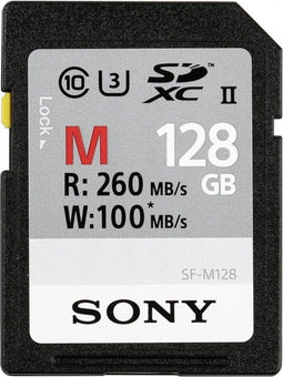 Sony SF-M Series - UHS-II SD - 128GB - 260 MB/s leessnelheid - Zwart