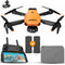 SefSay P8 Drone - Quadcopter - Dubbele camera obstakel ontwijking - Oranje (2 accu's)