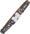 Dog collar Red Dingo Style Blue Spots (2 x 31-47 cm)