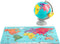 houten legpuzzel wereldkaart met wereldbol