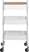 Beliani LUCCA - Keukentrolley - Wit - Metaal
