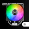 Mars Gaming MCPUX4ARGB - CPU-koeler - 12 cm LED verlichting - Zwart